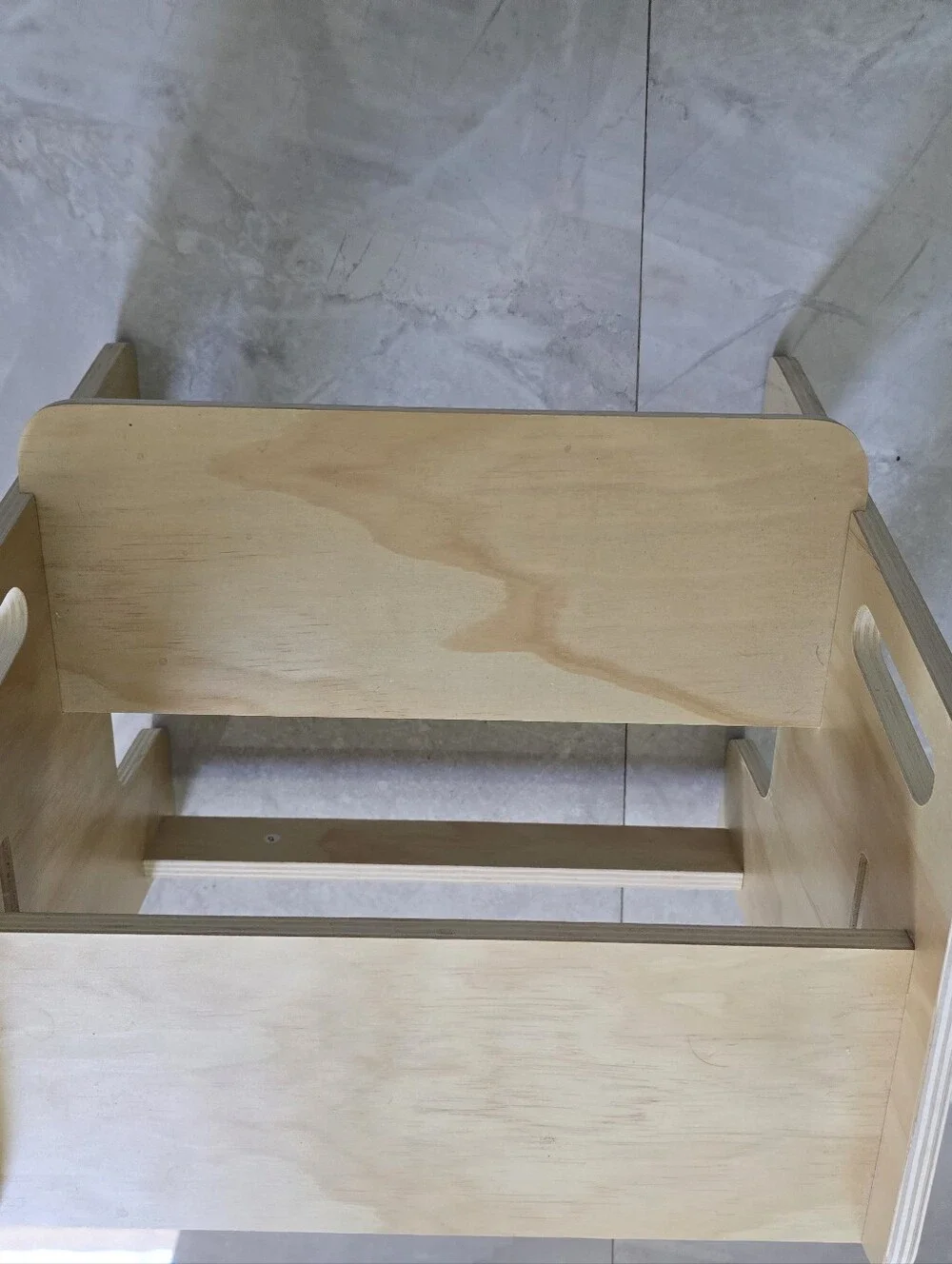 Wooden Step Stool and Activity Seat - Natural